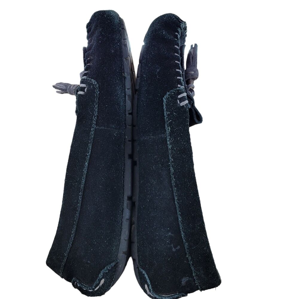 UGG 1005475 Lizzy Moccasin Slippers Black Women's Size 5 Tassels Slip On - Picture 7 of 10